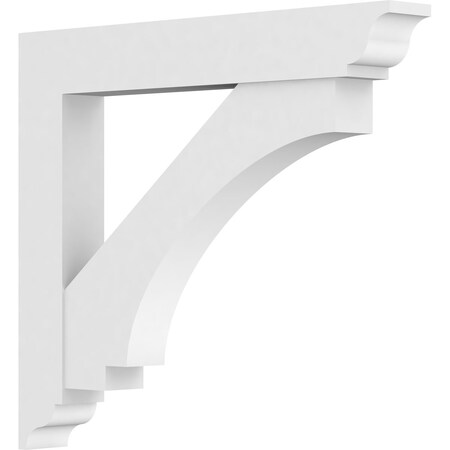 Ekena Millwork Standard Imperial Architectural Grade PVC Bracket With Traditional Ends, 5"W x 36"D x 36"H BKTP05X36X36IMP01